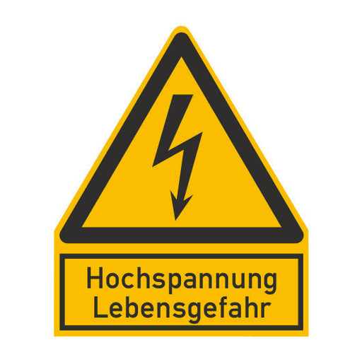Cimco Werkzeuge - Warn-/Hinweisschild WS HSP Lebensgefahr. Folie 182728 Gr. 122x100x1