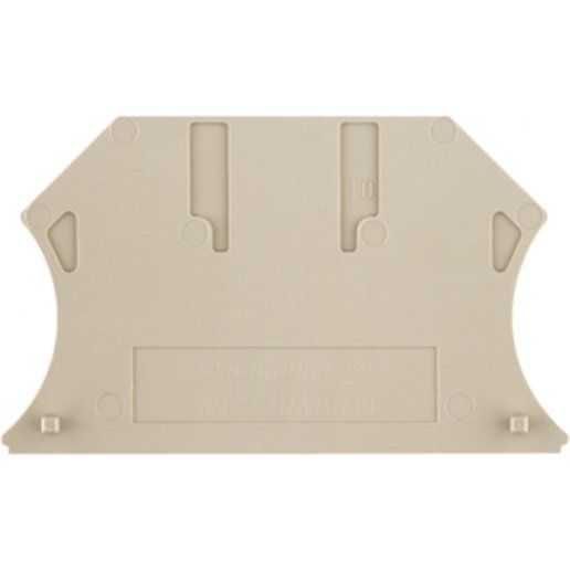 Weidmüller - Abschluss- und Zwischenplatte für Reihenklemme Abschlußplatte WAP 2.5-10 56x1,5x33,5mm