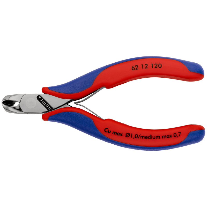 Knipex - Seitenschneider Elektronik-Schrägschneider 62 12 120 poliert, 120mm
