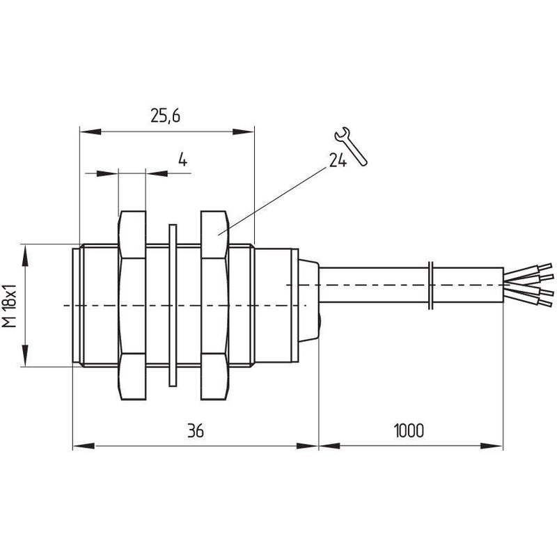 Schmersal - Induktiver Näherungsschalter Sensor BNS 180-11Z Sicherheits