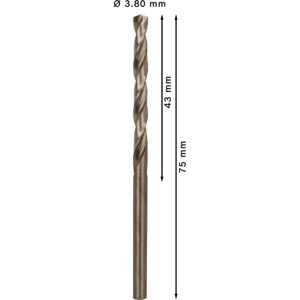 Bosch - Bohrer PRO Stainless Steel HSS-Co 2608588092 Spiralbohrer 3,8 x