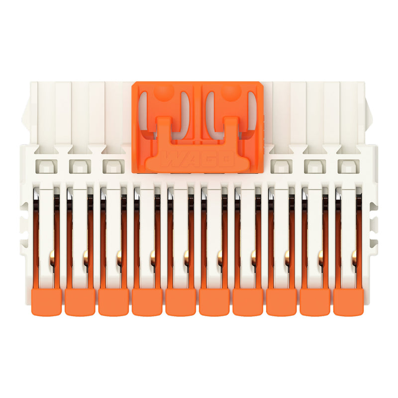 WAGO - Kabelsteckverbinder für Leiterplattensteckverbinder 1-Leiter-Federleiste,Hebel 27341110328000335000 PushinCAGECLAMP,lgr − 50 Stück