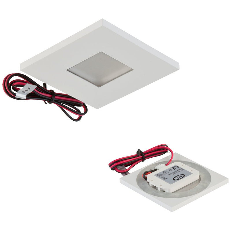 EVN Lichttechnik - Decken-/Wandleuchte LED Wandeinbauleuchte LQ 4601 W 12V 0,6W 6000K