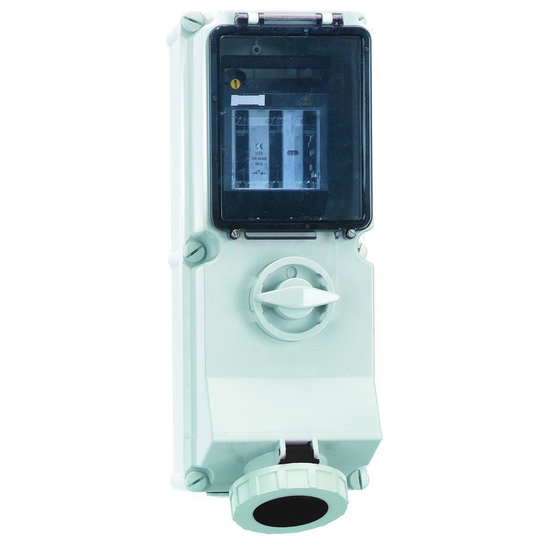 Bals Elektrotech - CEE-Steckdose abschaltbar, abgesichert (IEC 60309) Wandsteckdose abschaltbar 17336 abgesichert 63A 4p