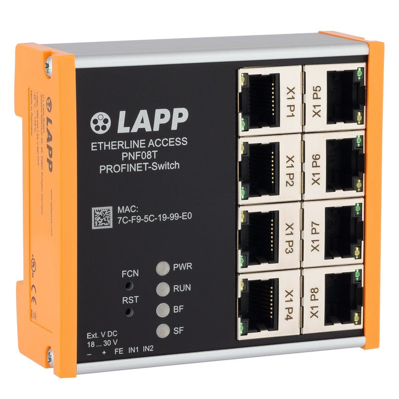 Lapp Zubehör - Netzwerk Switch ETHERLINE ACCESS PNF08T 21700142 − 1 Stück