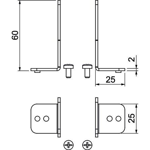 OBO Bettermann - Zubehör/Ersatzteile für Unterflurkanalsysteme Geräteträger OKB IT f.OKB