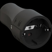 Bachmann - Schutzkontaktkupplung Montagekupplung 960.103 2p+Schutzkontakt sw