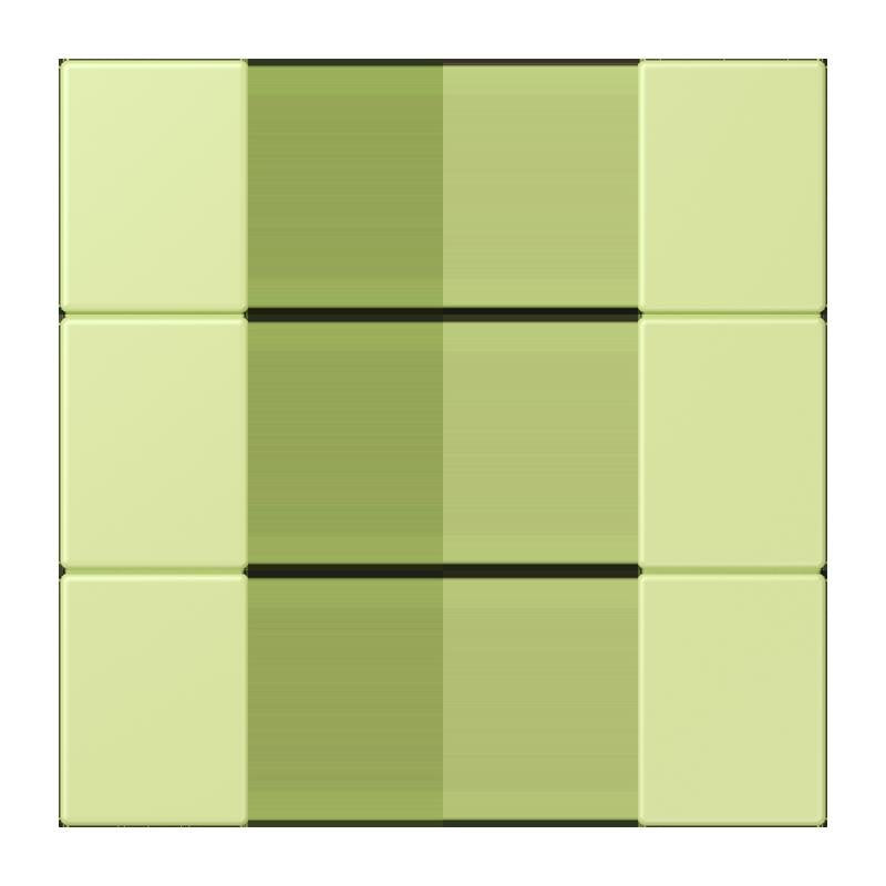 Jung - Abdeckung/Bedienelement für Installationsschalterprogramme Tastensatz 3fach LC 503 TSA 222 vert jaune clair