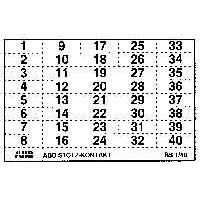 ABB Stotz S&J - Kennzeichnungsmaterial Beschriftungsschild BS-81/120 − 45 Stück