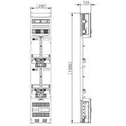 ABN - Zählerfeld Zählerplatz Z19620 3Pkt 2Z
