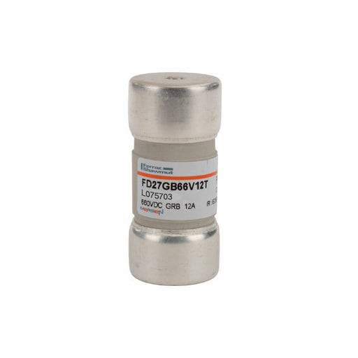 Mersen - Zylindrische Sicherung Sicherungseinsatz zyl. HL FD27GRB66V12T 27x60 12A/DC660V − 10 Stück