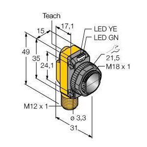 Turck - Lichttaster energetisch Opto Sensor QS18EP6DQ8 Lichttaster