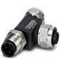 Phoenix Contact - Sensor-Aktor-Adapter T-Verteiler SAC-4P-M12T/#1431416 − 5 Stück