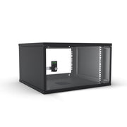 Enoc - Netzwerkgehäuse 19" Basic Wandschrank W3 6-4-S 6HE, 400mm Tief, sw