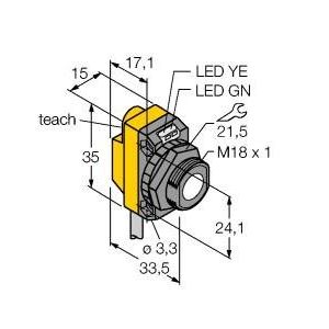 Turck - Ultraschall Taster Ultraschallsensor QS18UNA − 1 Stück