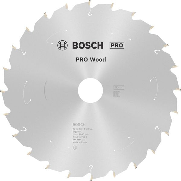 Bosch - Kreissägeblatt PRO Wood cordless 2608837724 Kreissägeblatt 216 x