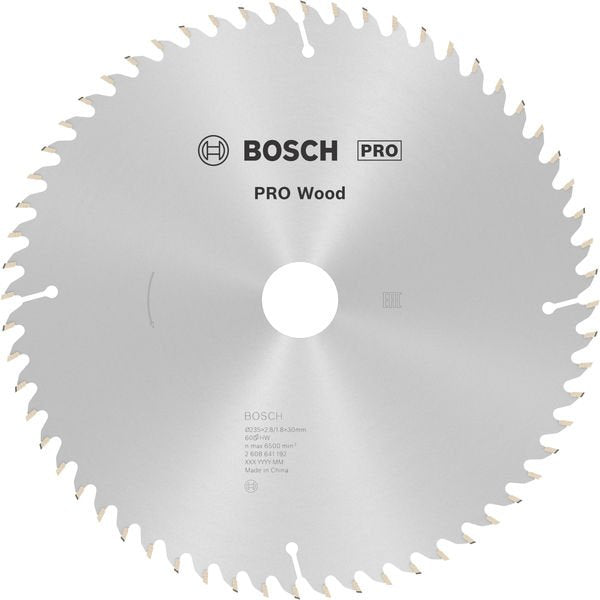 Bosch - Kreissägeblatt PRO Wood Kreissägeblatt, 2608641192 235 x 2,8 x 30 mm