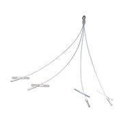Erico - Drahtseilabhängung Kippelement SLD15QT250 mit Schlaufe, 1,5mm − 20 Stück