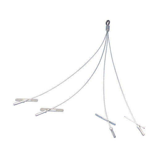 Erico - Drahtseilabhängung Kippelement SLD15QT250 mit Schlaufe, 1,5mm − 20 Stück