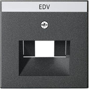 Gira - Einsatz/Abdeckung für Kommunikationstechnik Zentralplatte UAE/IAE anth 028428 m.Schriftf.,System55