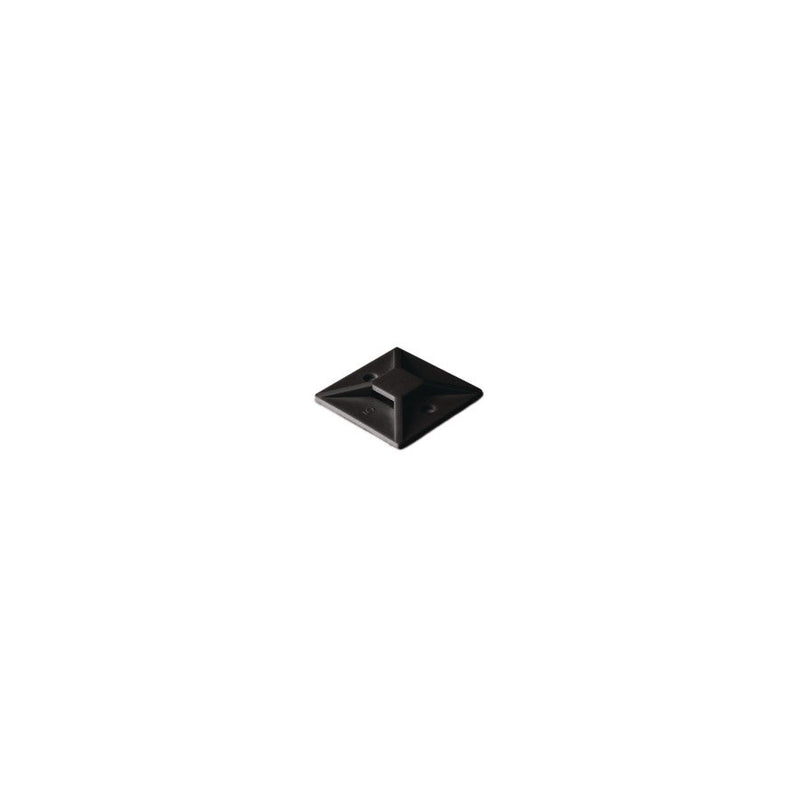 HellermannTyton - Befestigungssockel und -element für Kabelbinder Klebesockel MB5A3-N66-BK-C1 − 100 Stück