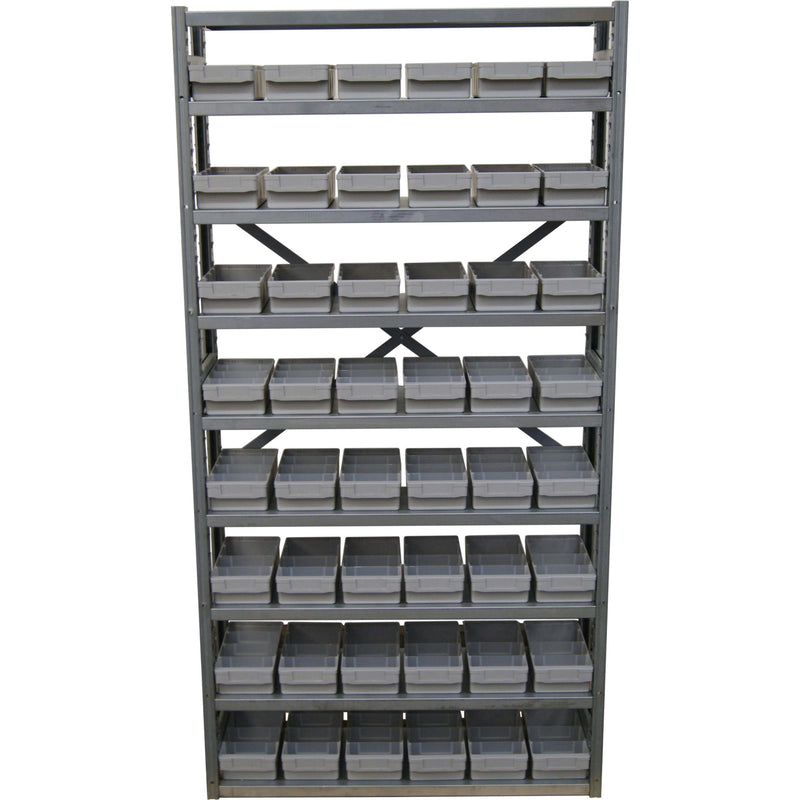 Dresselhaus - Werkzeugschrank Fachbodenregal 4498/000/06 8954 9 Böden/48 Boxen