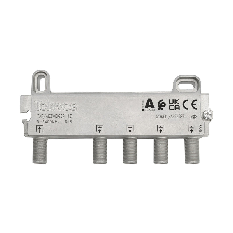 Televes - Abzweiger und Verteiler Abzweiger 4f AZS420FZ 20 dB, 5-2400 MHz