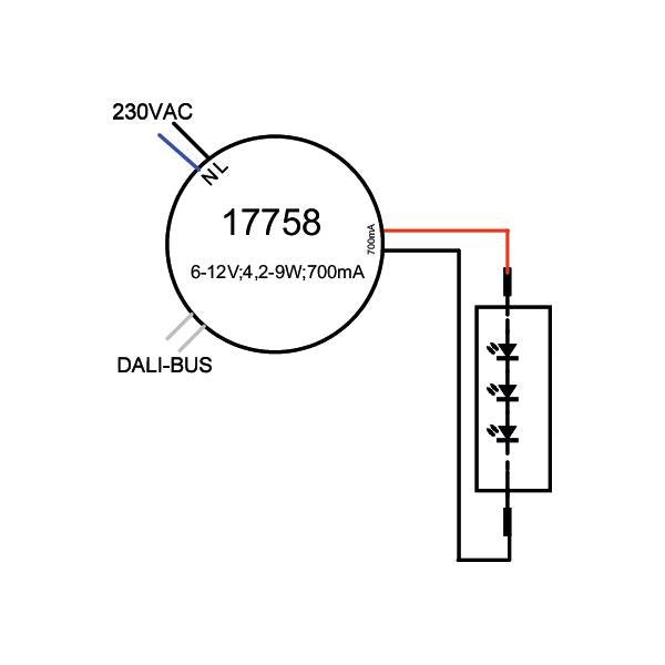 Brumberg Leuchten - LED-Betriebsgerät LED-Rundkonverter 700 mA 17758000 4,2-9 W