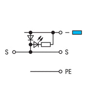 WAGO - Initiator/Aktor-Reihenklemme Aktoren-LED-Klemme 280-572/281-420 0,08-2,5mmq grau − 50 Stück