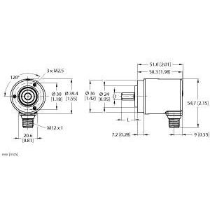 Turck - Drehgeber Absoluter Drehgeber REM97S10C7AARH1151 Multiturn