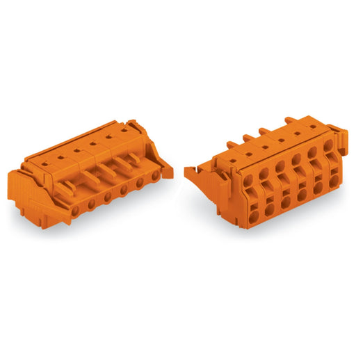 WAGO - Kabelsteckverbinder für Leiterplattensteckverbinder 2-Leiter-Federleiste 231-2708/037-000 CAGECLAMP,2,5mm²,or − 25 Stück