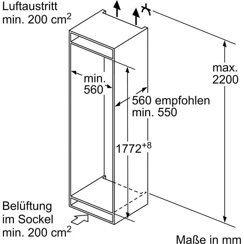 Bosch - Kühl-/Gefrierkombination EB-Kühl/Gefrierkombi-Set KGH86VSE0 KIV86VSE0+KSZ10010