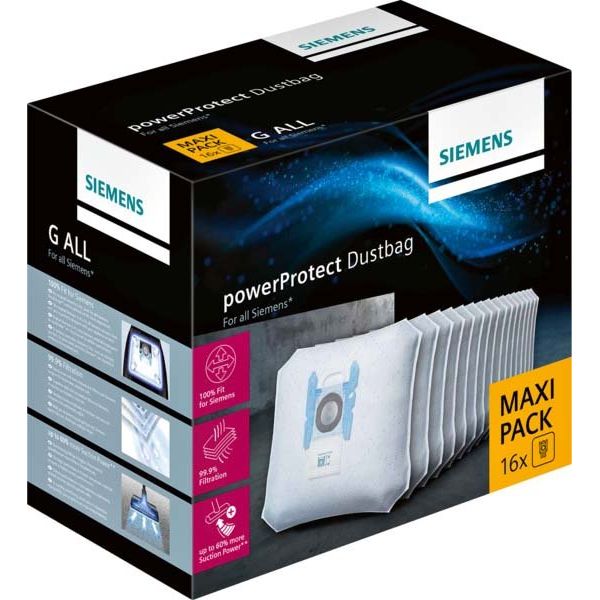 Siemens SDA - Zubehör/Ersatzteile für Bodenpflege Textilfilter VZ16GALL (VE16) PowerProtectDustbag
