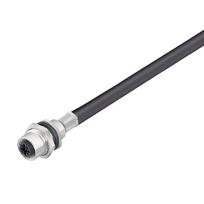Weidmüller - Rundsteckverbinder, Einbau (mit Leitung) Steckverbinder SAIE-M12B-8S2.0U HW Buchse, M12