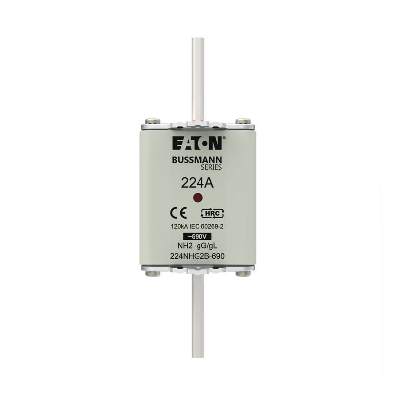 Eaton - Messersicherung Sicherungseinsatz Nieders. 224NHG2B-690 224A AC 690V 120kA − 3 Stück