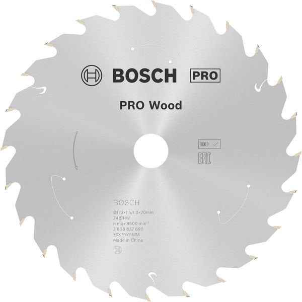 Bosch - Kreissägeblatt PRO Wood cordless 2608837690 Kreissägeblatt 173 x