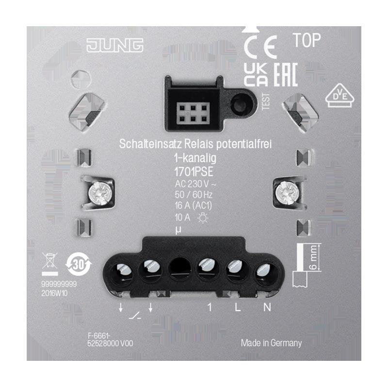 Jung - Elektronischer Schalter Schalteinsatz Relais, 1701 PSE 1-kanalig