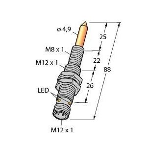 Turck - Magnetischer Näherungsschalter Magnetfeldsensor NIMFE-EM1 #1600616