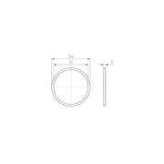 Jacob - Gummi O-Ring Dichtung O-RING PG 48 54X3 MM 348 G − 5 Stück