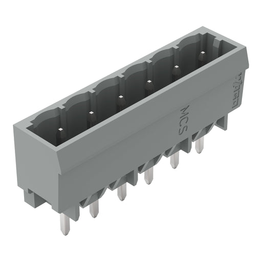 WAGO - Leiterplattensteckverbinder THT-Stiftleiste Lötstift 231-136/001-000 1,0x1,0,gerade,grau − 100 Stück