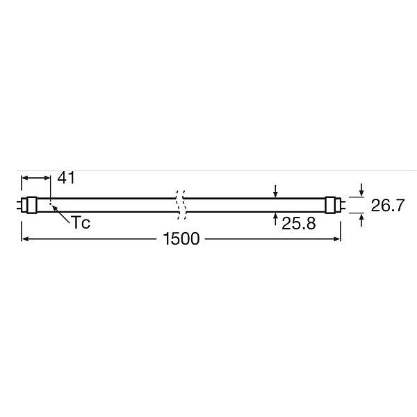 Radium Lampenwerk - LED-Lampe/Multi-LED LED-Tube T8 EM RLT8 58SFOOD833G13EM
