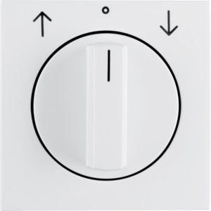 Berker - Abdeckung/Bedienelement für Installationsschalterprogramme Zentralstück mit Drehknopf 1080898900 Jal. S.1/B.x pw