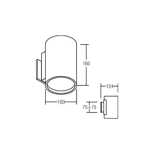 Brumberg Leuchten - Decken-/Wandleuchte LED-Wandleuchte 10042173 230V3000K weiß