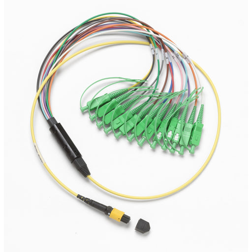 Fluke Networks - System-Patchkabel LWL Breakout-MPO SM Testkabel SBKC-MPOAPCU-SCAPC 1m,Buchse/SCAPC Verb