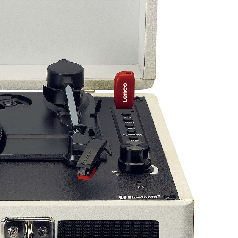 CLASSIC PHONO - Schallplattenspieler Koffer-Plattenspieler TT-115CR Retro,BT