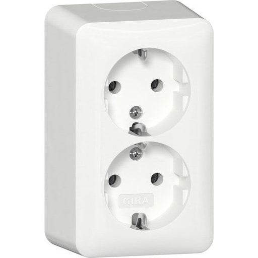 Gira - Steckdose 2fSCHUKO-Steckd.+Montagep. 478013 AP Reinweiß