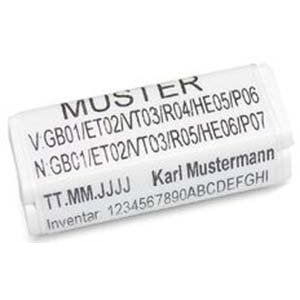 Dätwyler IT Infra - Kabelmarkierungssystem Kabelclip 2D weiss 400312 (VE50) Kabelbeschriftung