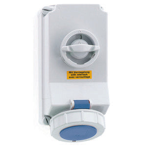 Bals Elektrotech - CEE-Steckdose abschaltbar, abgesichert (IEC 60309) Wandsteckdose abschaltbar 16104 verriegelt 32A 3p 2