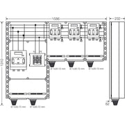 Hensel - Sicherungslasttrennschalter mit Gehäuse PV-Wechselrichter-Sammler Mi PV 7359 350kVA, 3-phasig