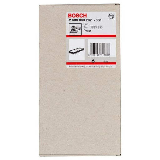 Bosch - Systemzubehör für Schleifen/Polieren (Akku/elektrisch/Druckluft) Schleifplatte 185 x 93 mm, 2608000202 für GSS 230 A GSS